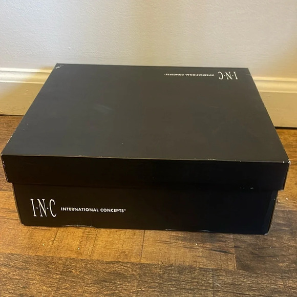 INC international concepts Raelynn black rain boots new in box - Picture 8 of 8